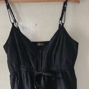 Free People Movement Black Sleeveless Jumpsuit